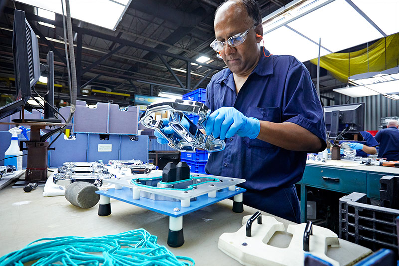 KEI technician testing product